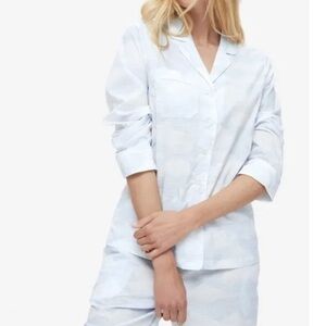 Derek Rose London Clouds Sleep Shirt Dress